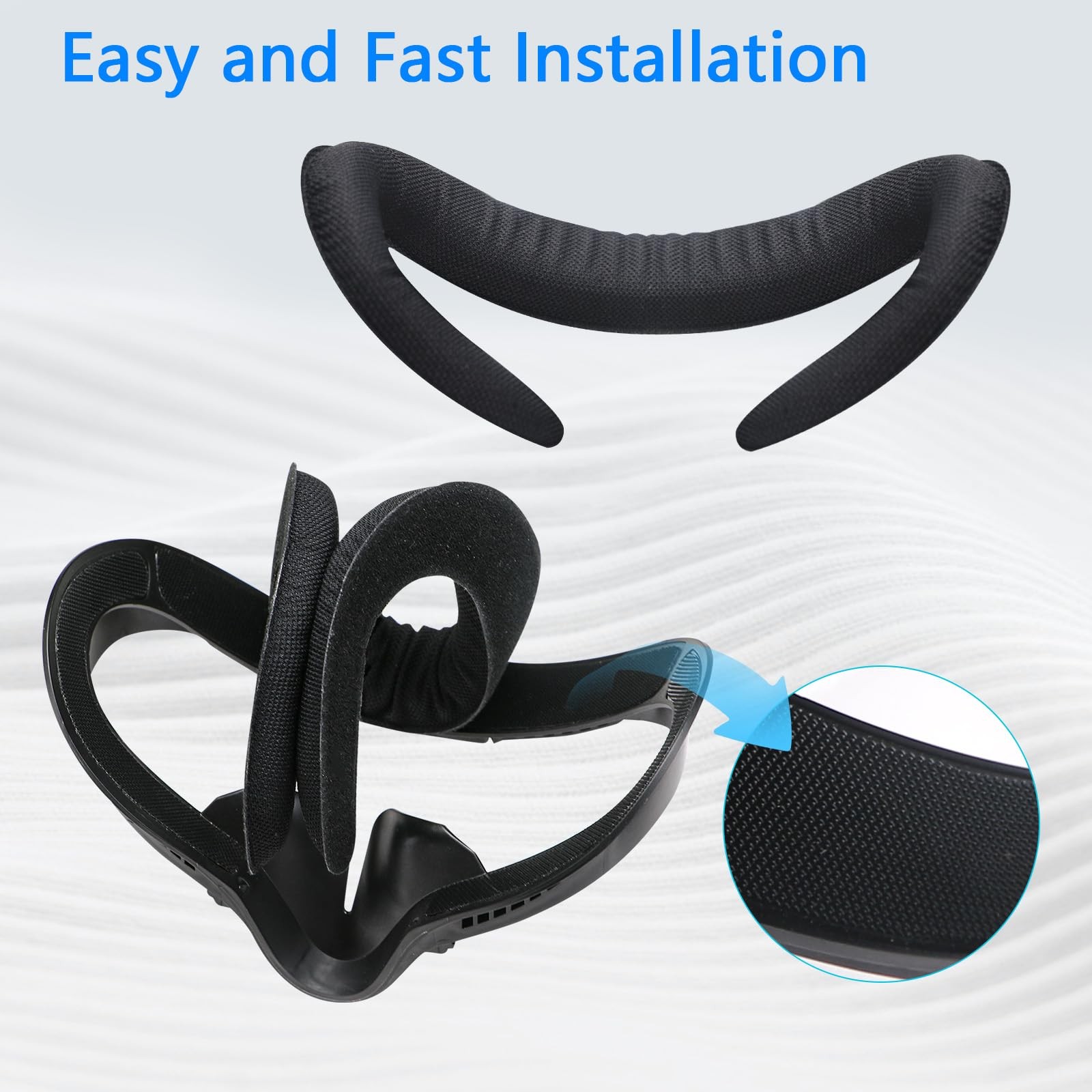 Compatible with Oculus Quest 2 Face Bracket Replacement,VR Breathable Foam Fa...