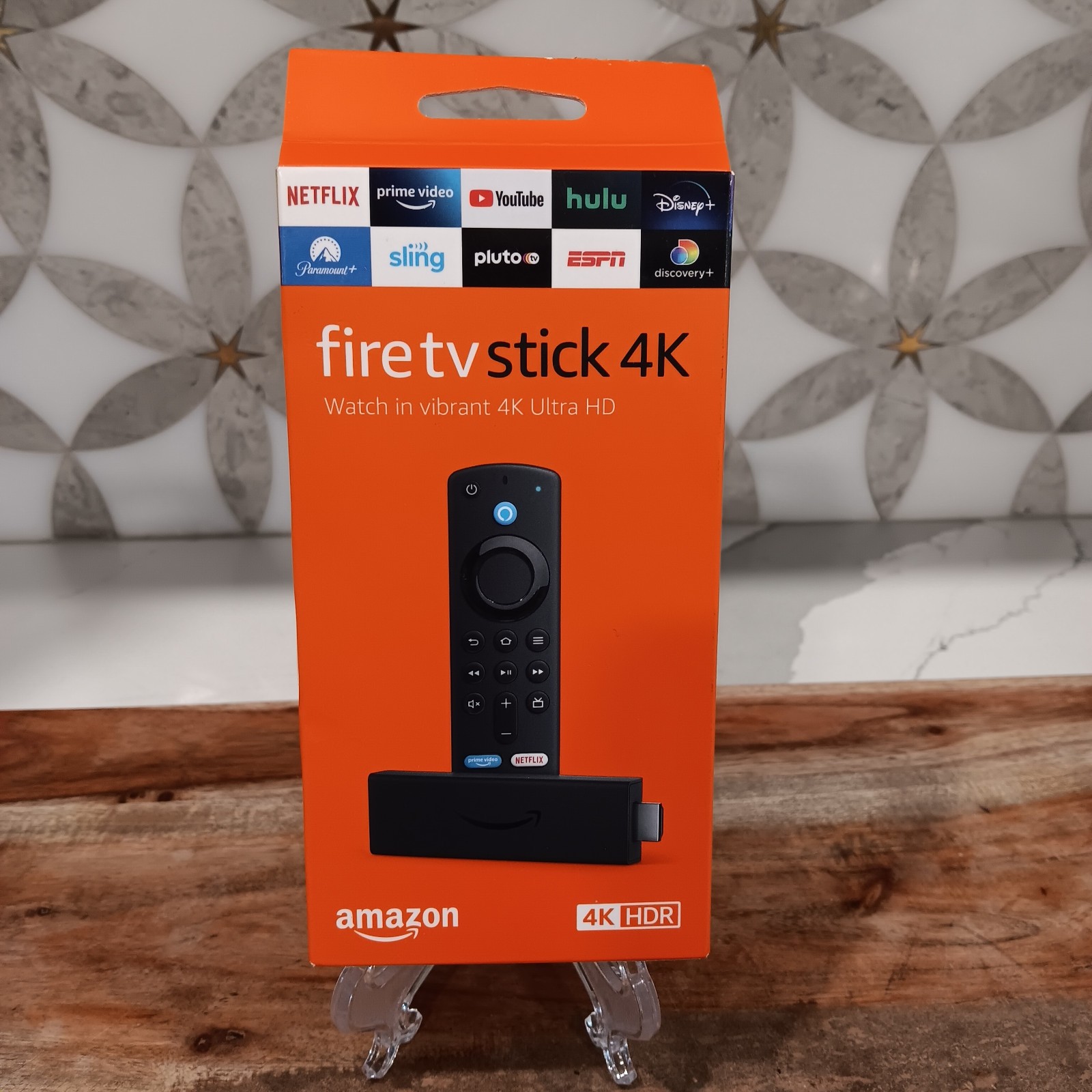 AMAZON Fire TV Stick 4K HDR Stream Device Alexa Voice Remote (3rd Gen Remote)
