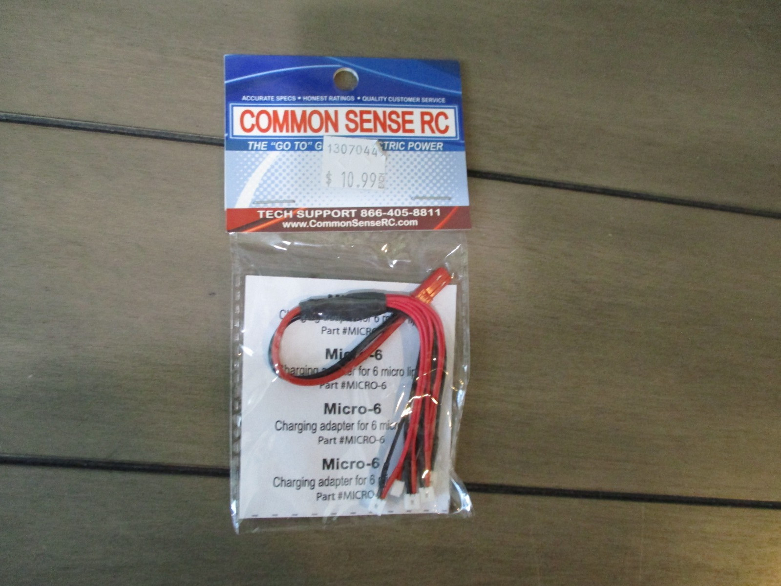 COMMON SENSE RC MICRO 6 CHARGE ADAPTER NEW OLD STOCK