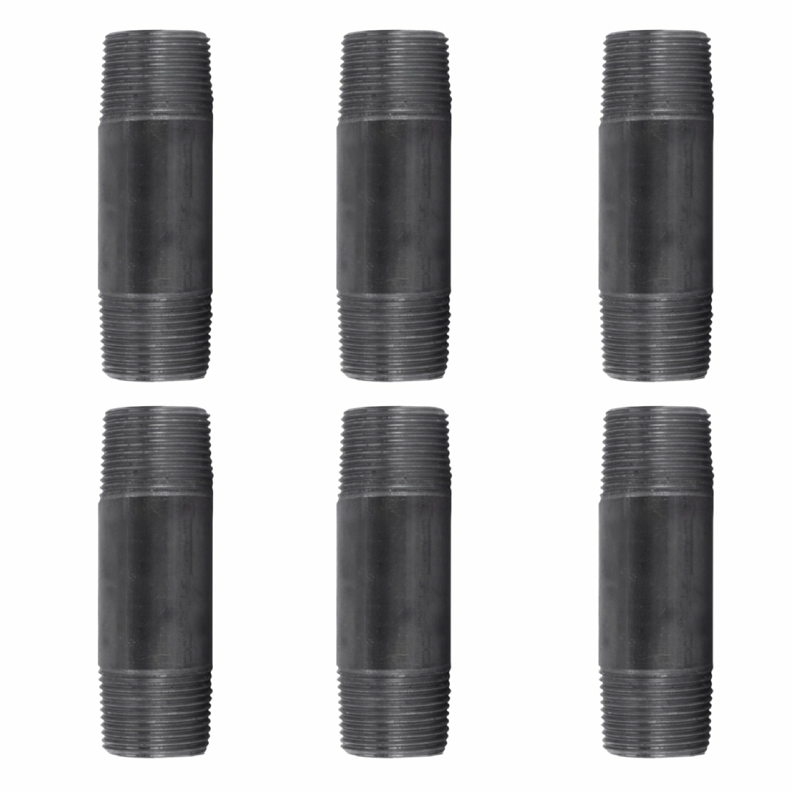 1 in. X 24 in. Black Pipe 4 Pack