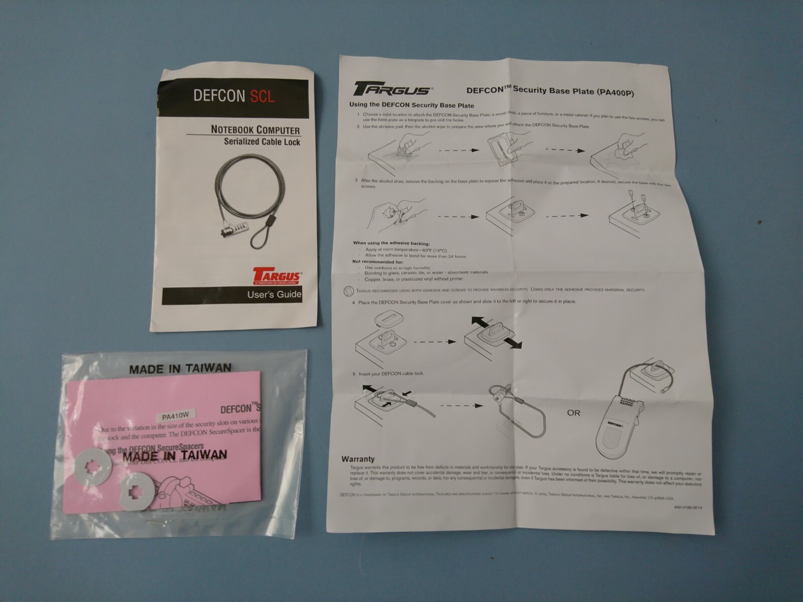 Targus DEFCON COMPACT SERIALIZED COMBO CABLE LOCK - "BRAND NEW & NEVER USED"