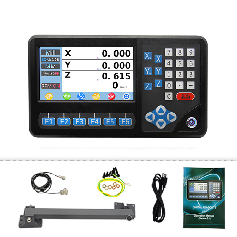 Ditron TTL 2 /3 /4Axis DRO Digital Readout Linear Glass Scal Lathe Mill 5um US