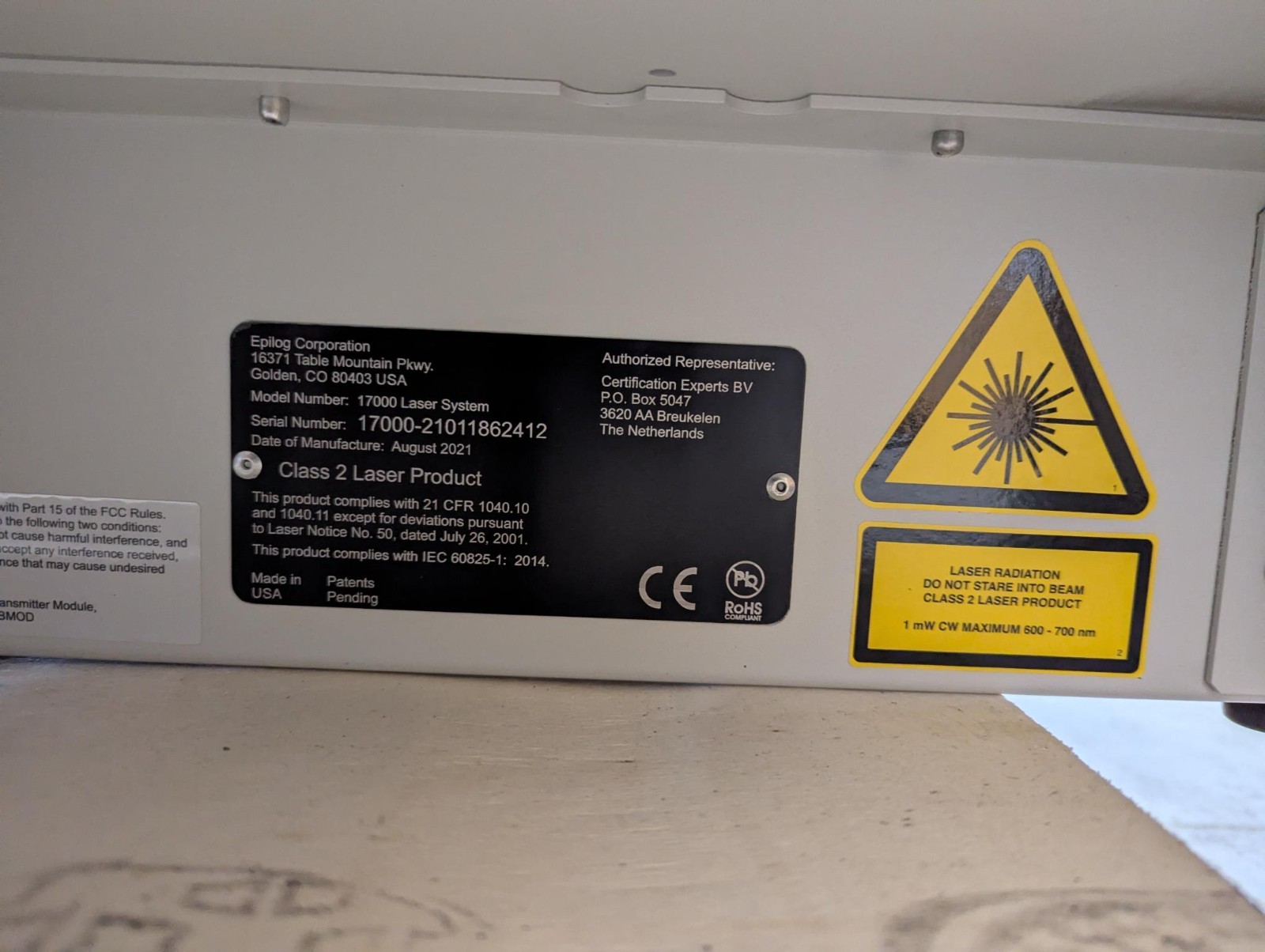 Epilog Fusion Edge 12 Laser