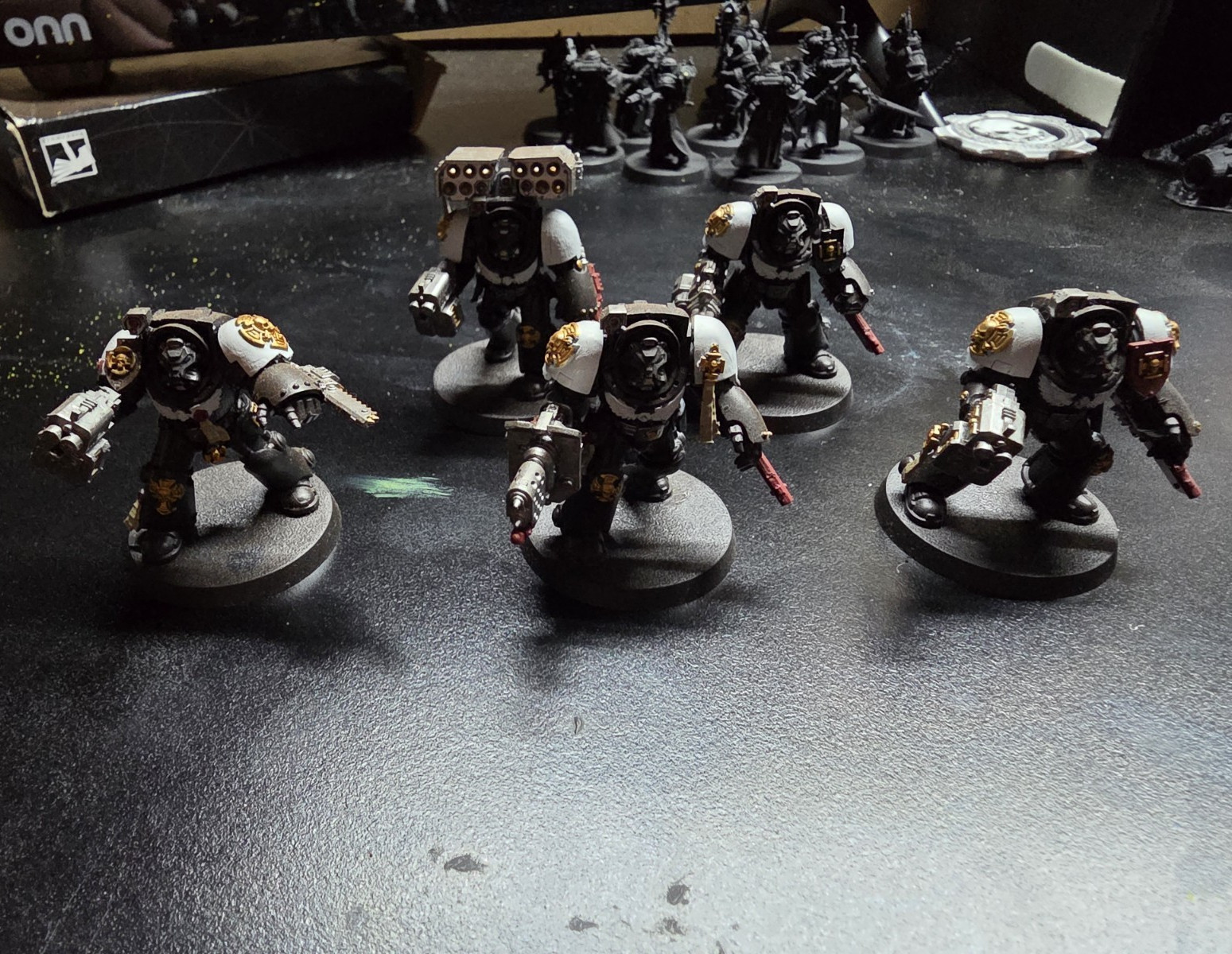 Games Workshop Warhammer 40K Space Marines Painted Terminator Squad