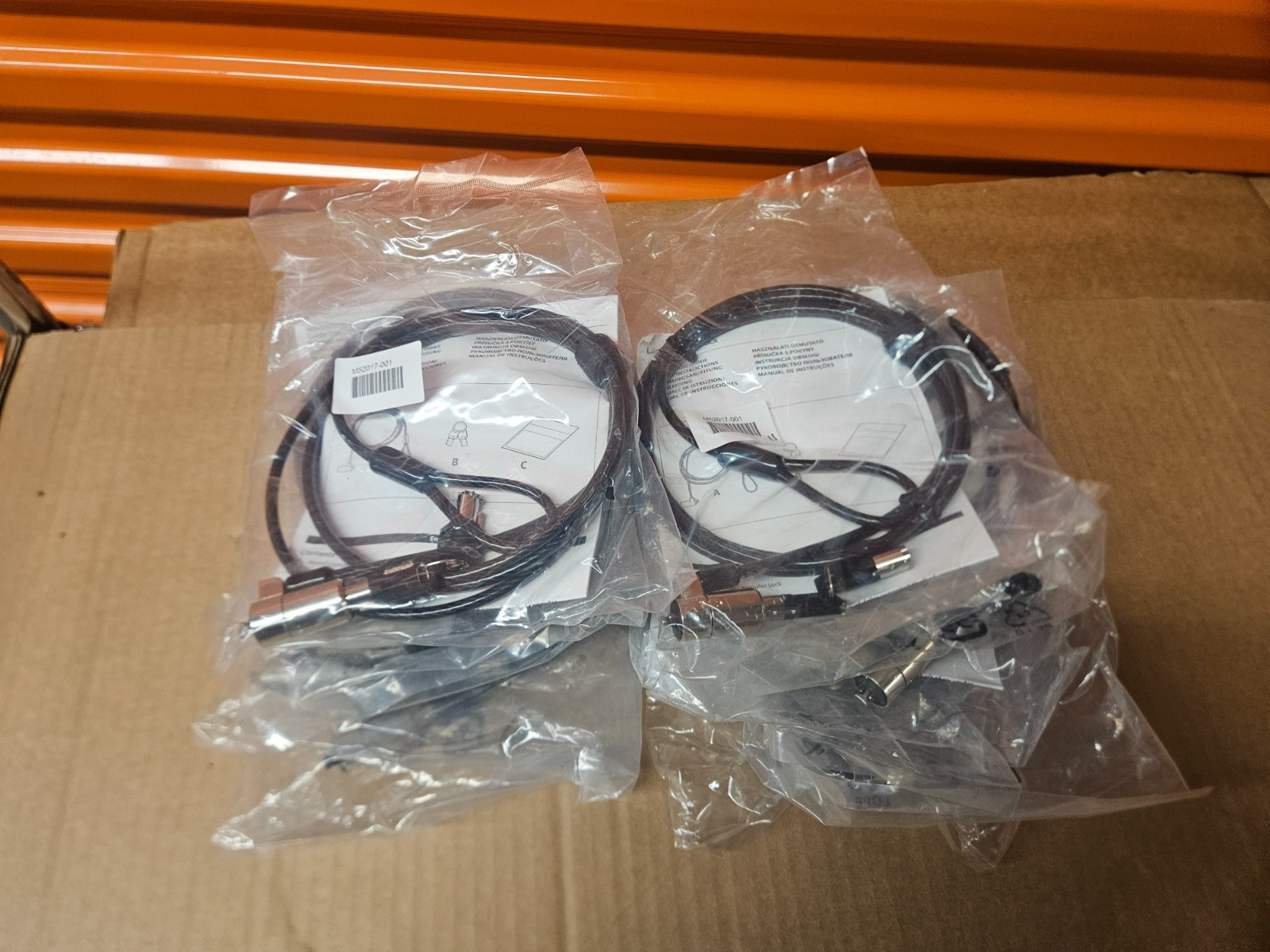 Anti-Theft Laptop Notebook Security Cable Locks w/ 2 Keys – Lot of 11 New Sealed