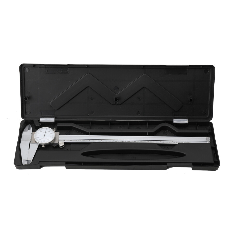 12in Shockproof Dial Caliper Ruler .001 Inch Grad Stainless Steel Calipers Ruler