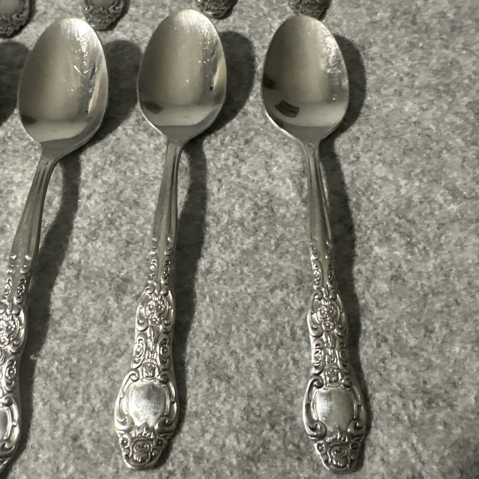 8 International Stainless VERONA Pattern Teaspoons Korea