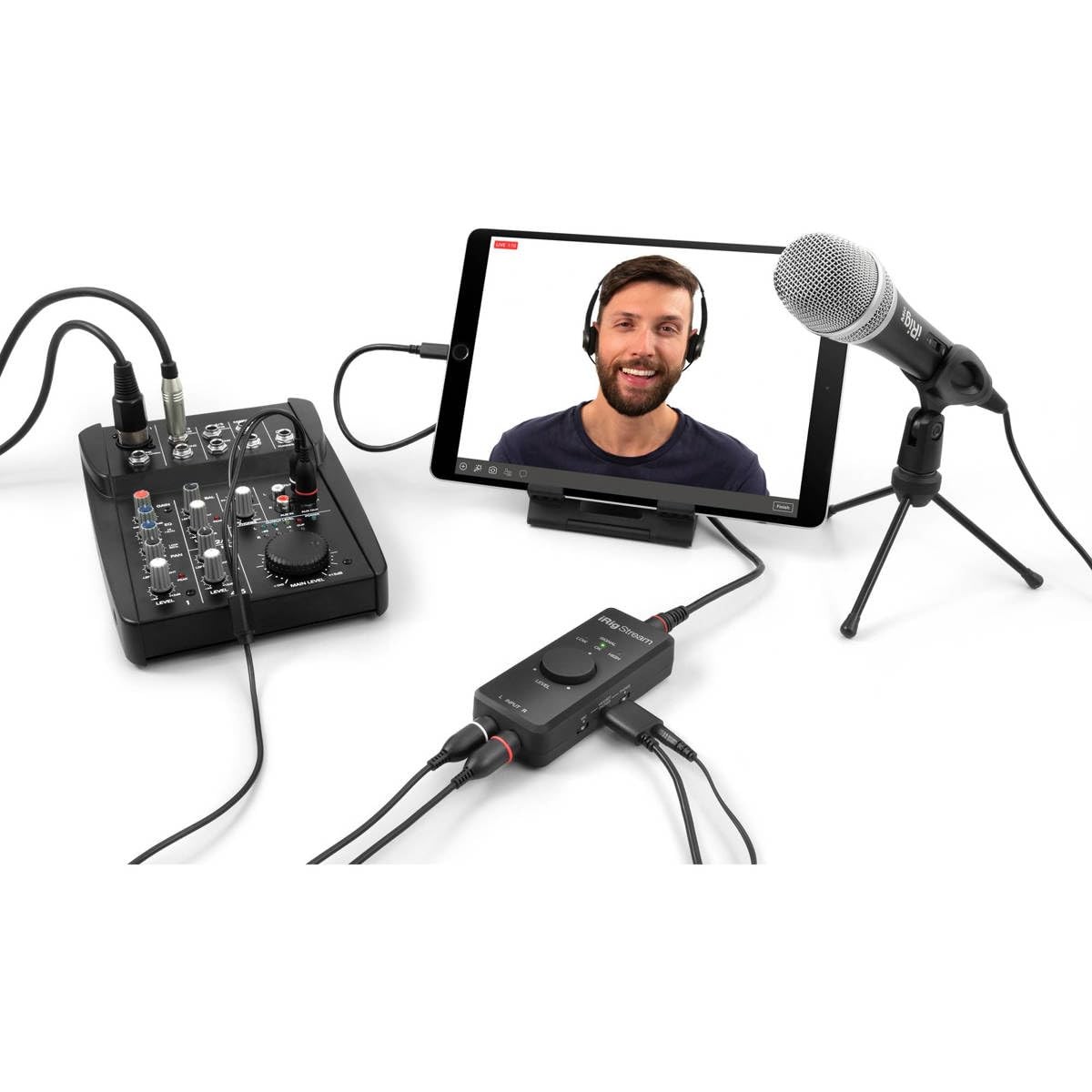 IK Multimedia iRig Stream stereo audio interface for iPhone, iPad, Mac, n.a.
