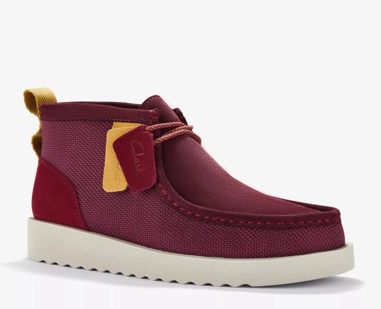 Clarks Men's Wallabee FTR2  Wine Combi 26183453