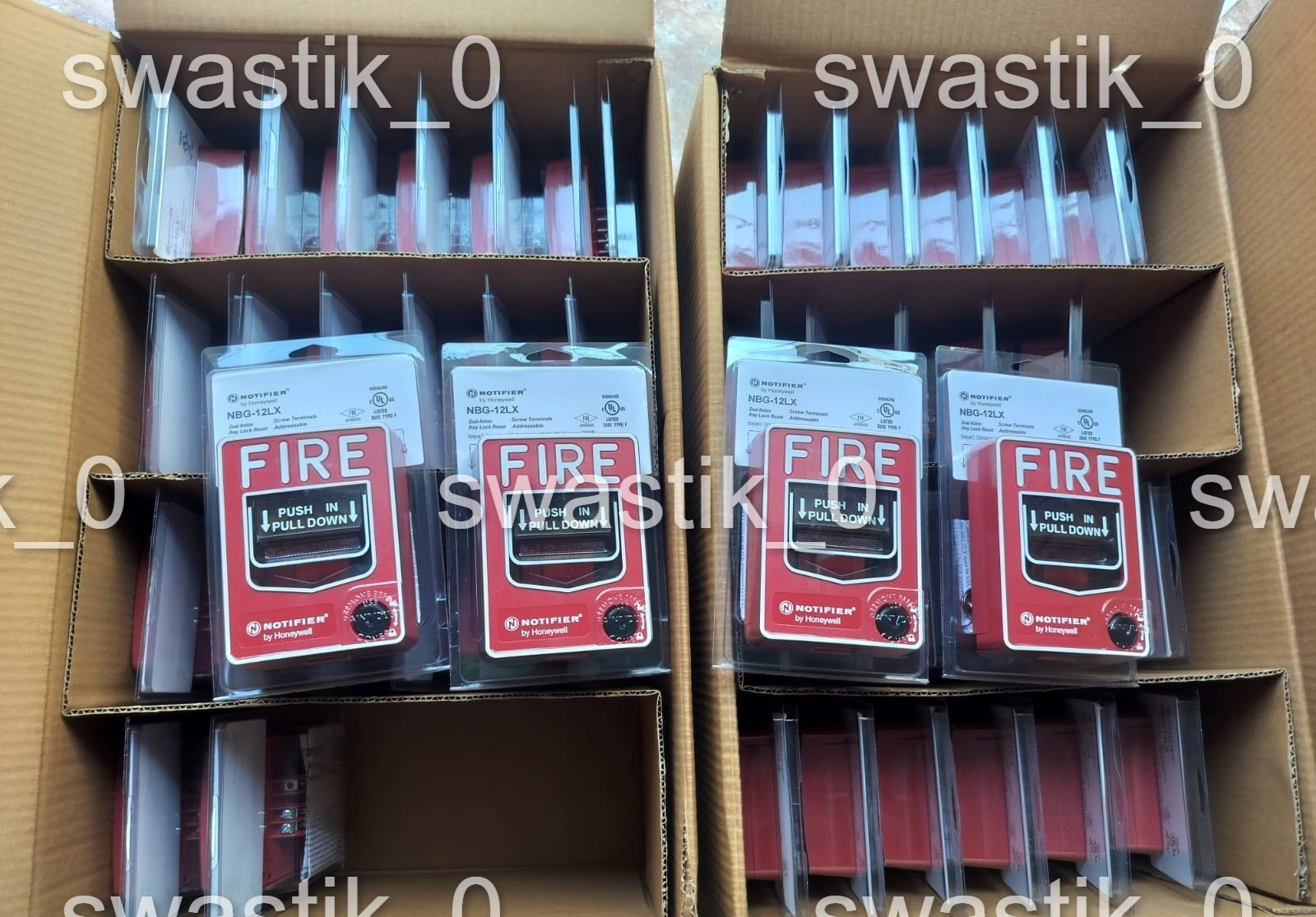 NEW NOTIFIER NBG-12LX Fire Alarm Dual Action Addressable Pull Station USA OEM