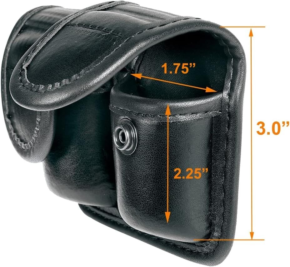 Black Nylon Speed Loader Pouch for .38/.357 - Secure and Lightweight