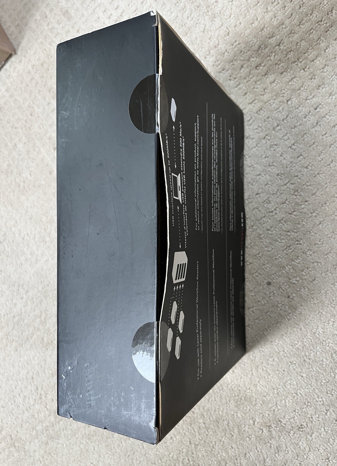 New Lexar Professional Workflow HR1 Black Four-Bay USB 3.0 Reader Hub