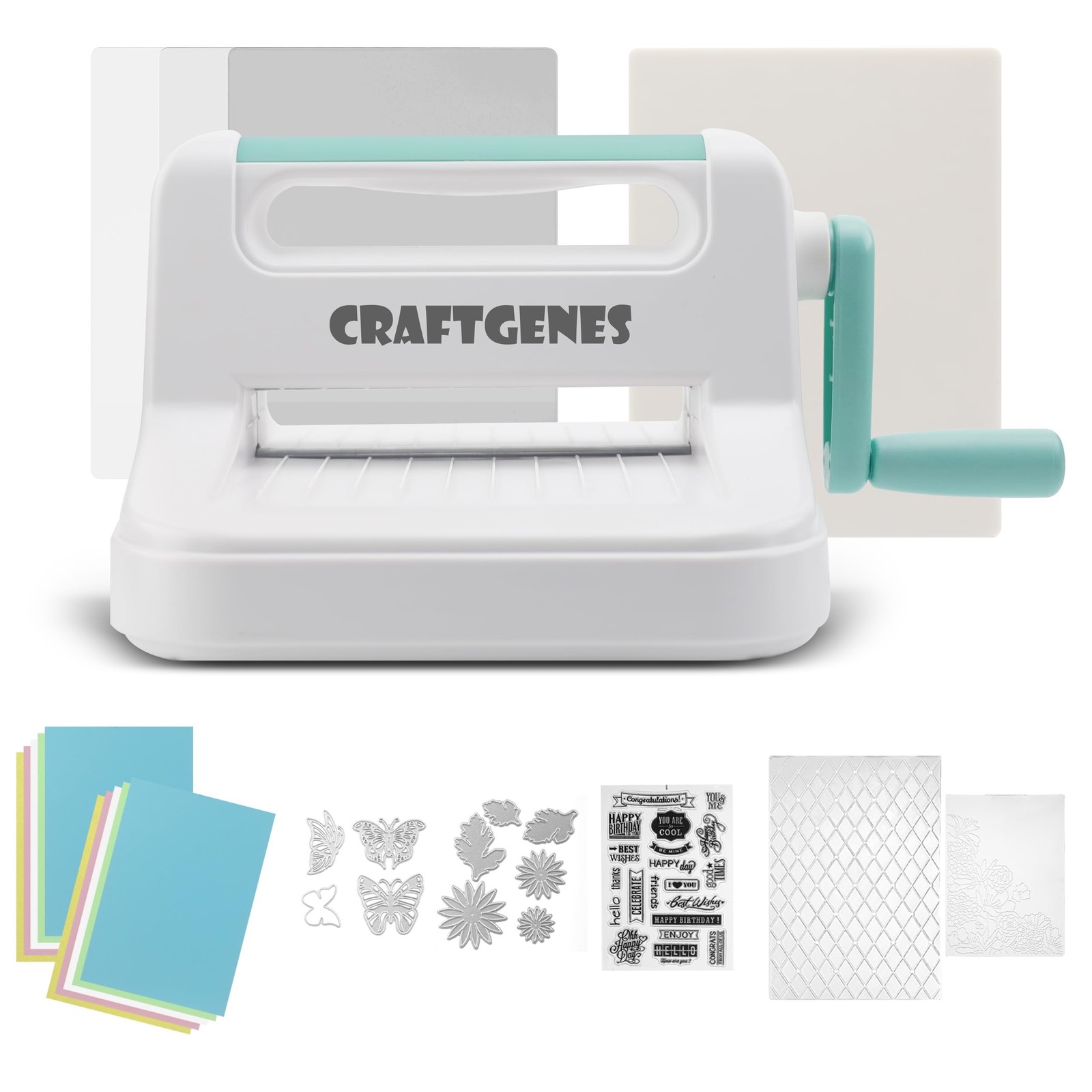 Manual Die Cutting Machine, Embossing Machine 6'' Opening Size for Cardmaking...