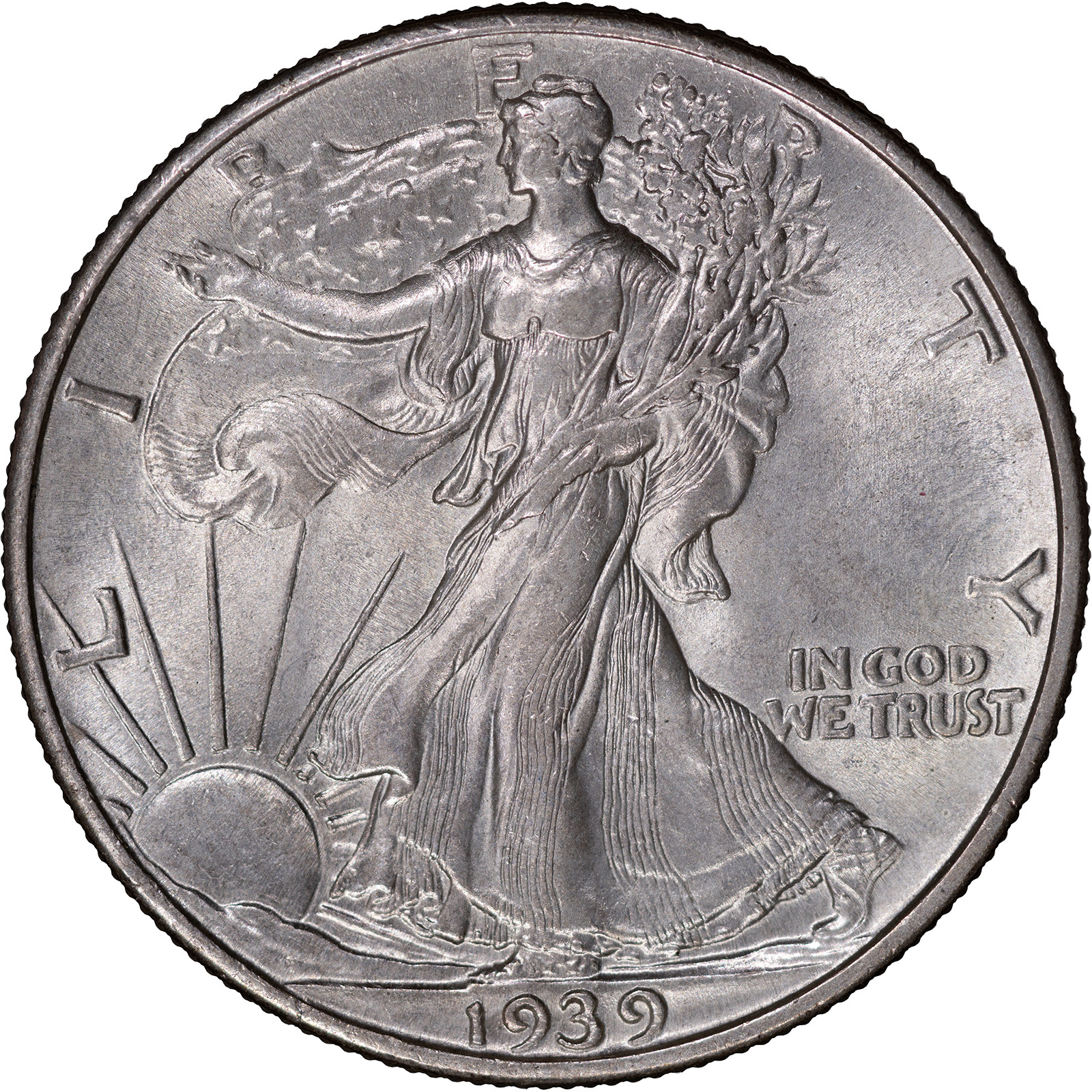 1939 50c Walking Liberty Half Dollar ~ Uncirculated