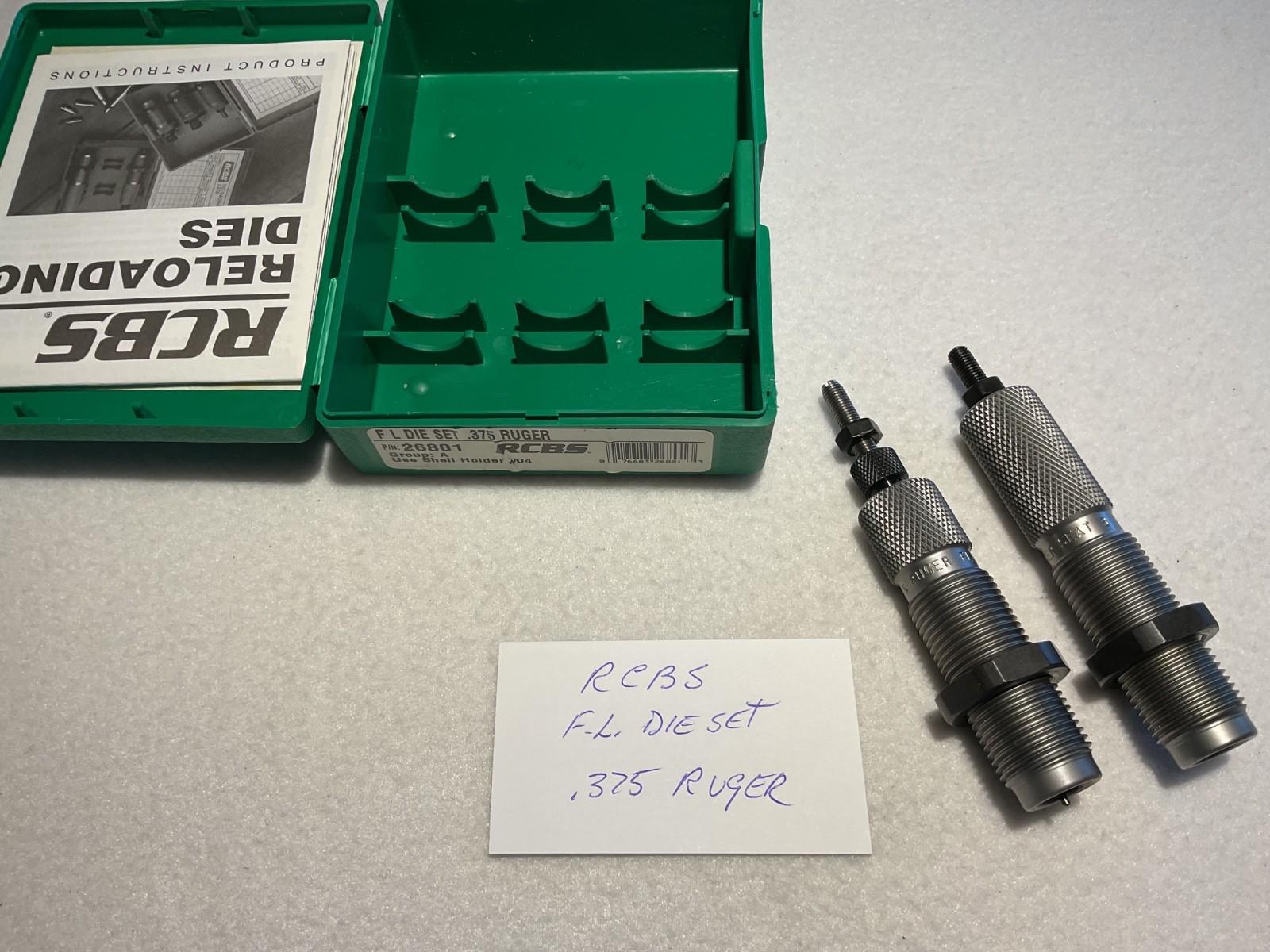 RCBS Reloading Die Set FL Die Set .375 Ruger