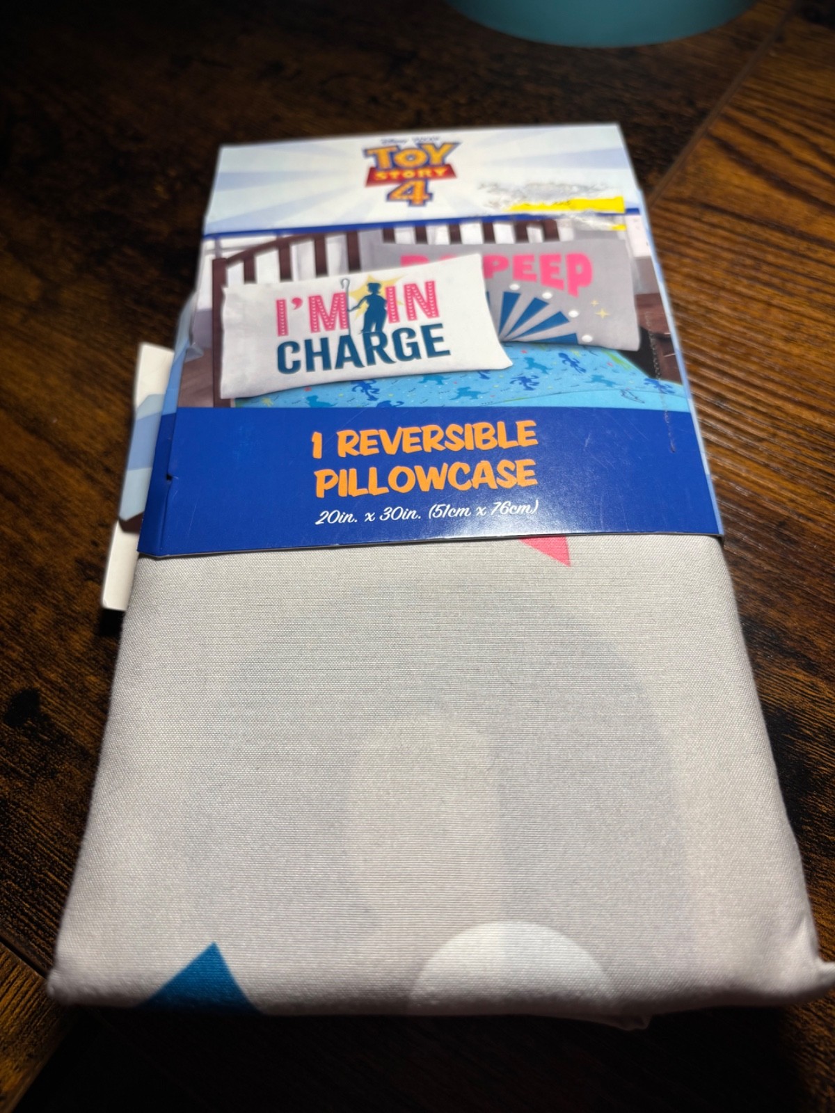 Disney Pixar Toy Story 4 Bo Peep Reversible Pillowcase "I'm In Charge" New