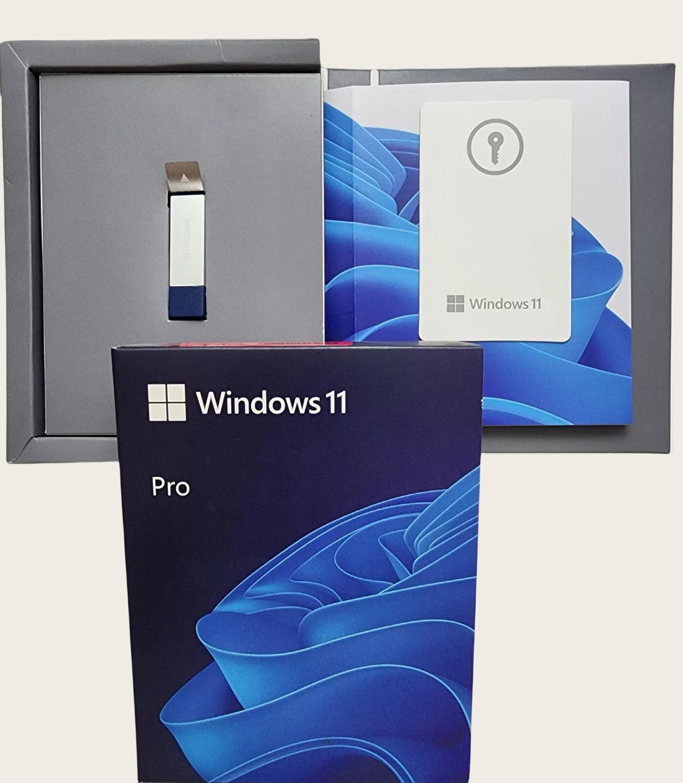 Brand New Microsoft Windows 11 Pro fessional 64-bit USB Stick + KEY sticker