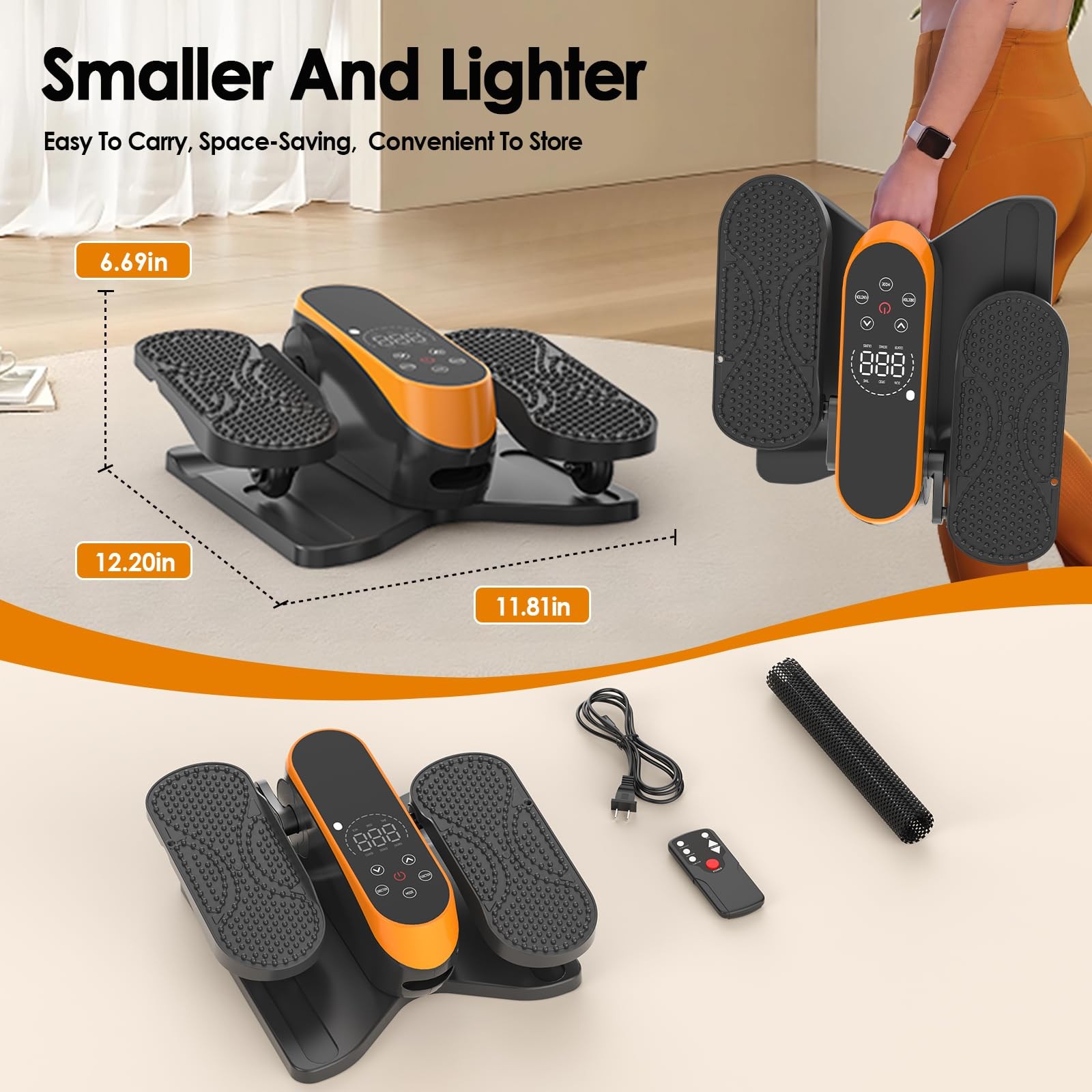 Under Desk Elliptical Machine for Senior 12 Speed Leg Exerciser While Sitting...