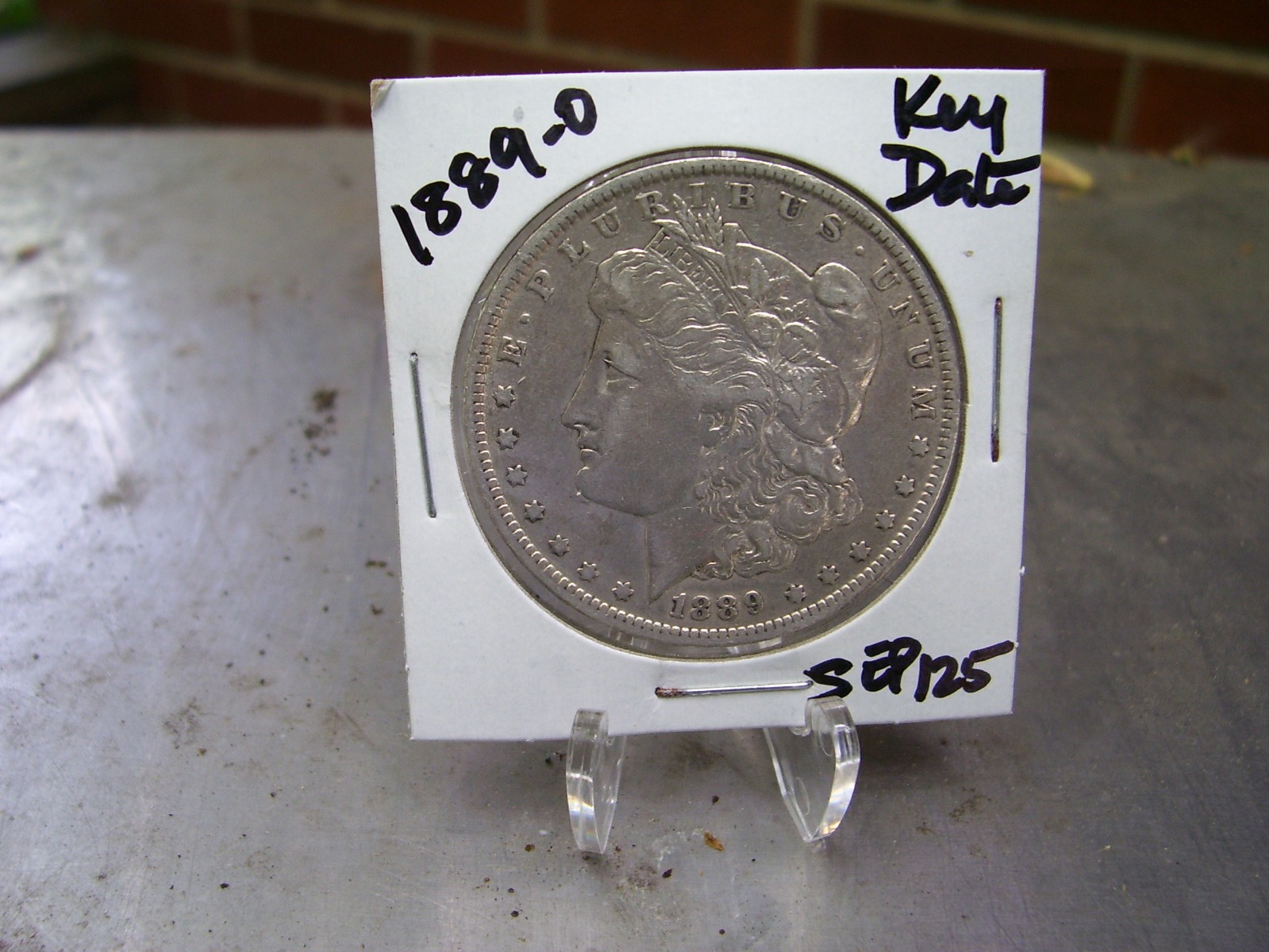 1889-0  Morgan Silver Dollar, 90% Silver, Very Good Condition :