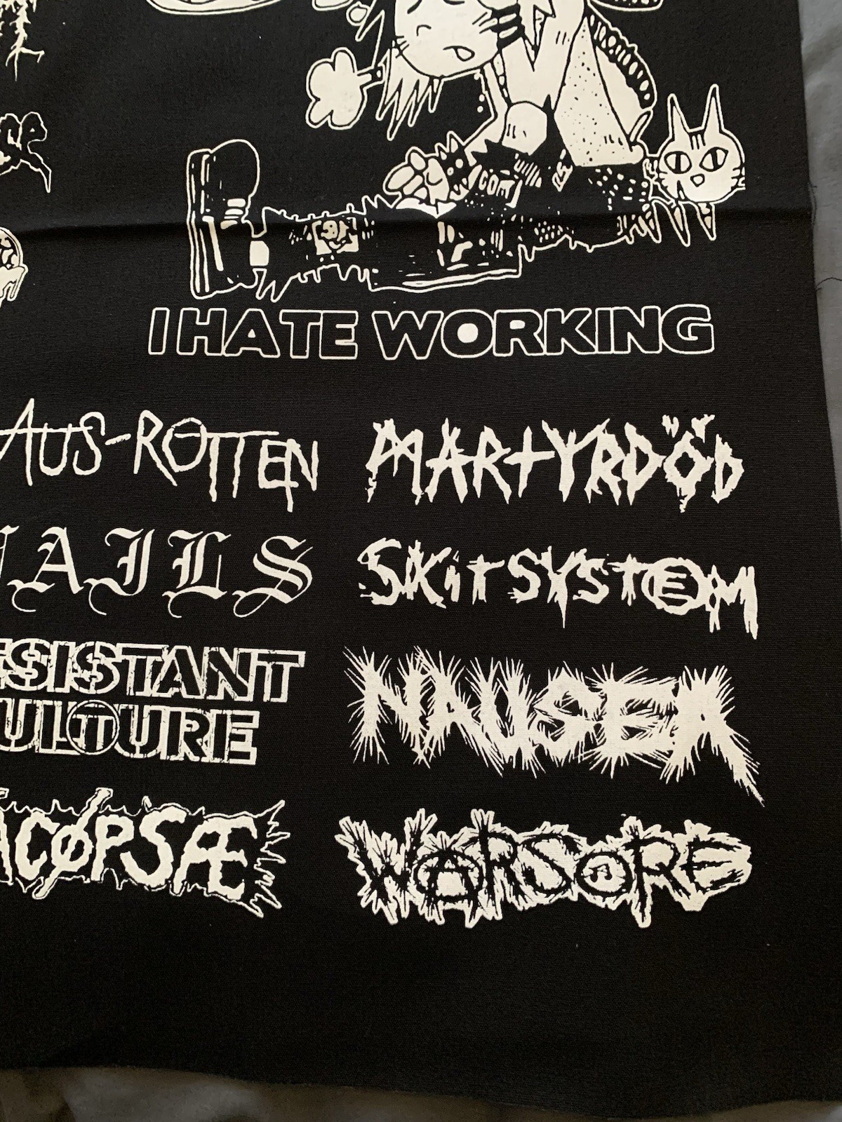 Crust Punk Patches Sheet