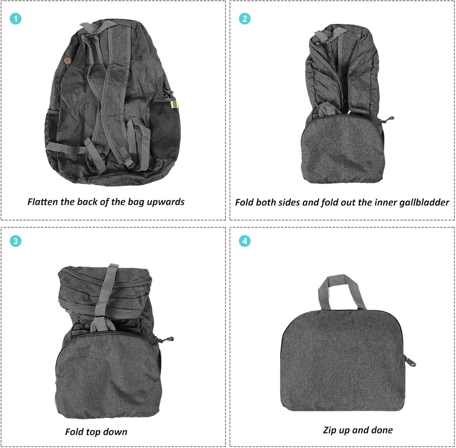 Ultra Lightweight Packable Backpack 25L - Foldable Hiking Daypack for Travel,...