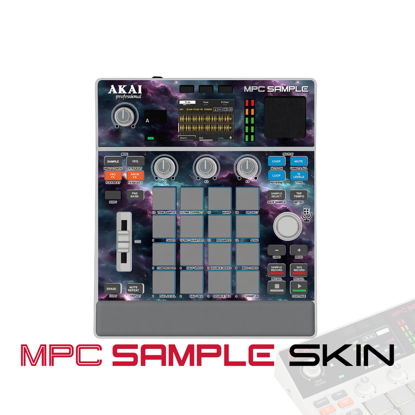 Akai MPC Sample Skin / Cosmic Nebula Fade