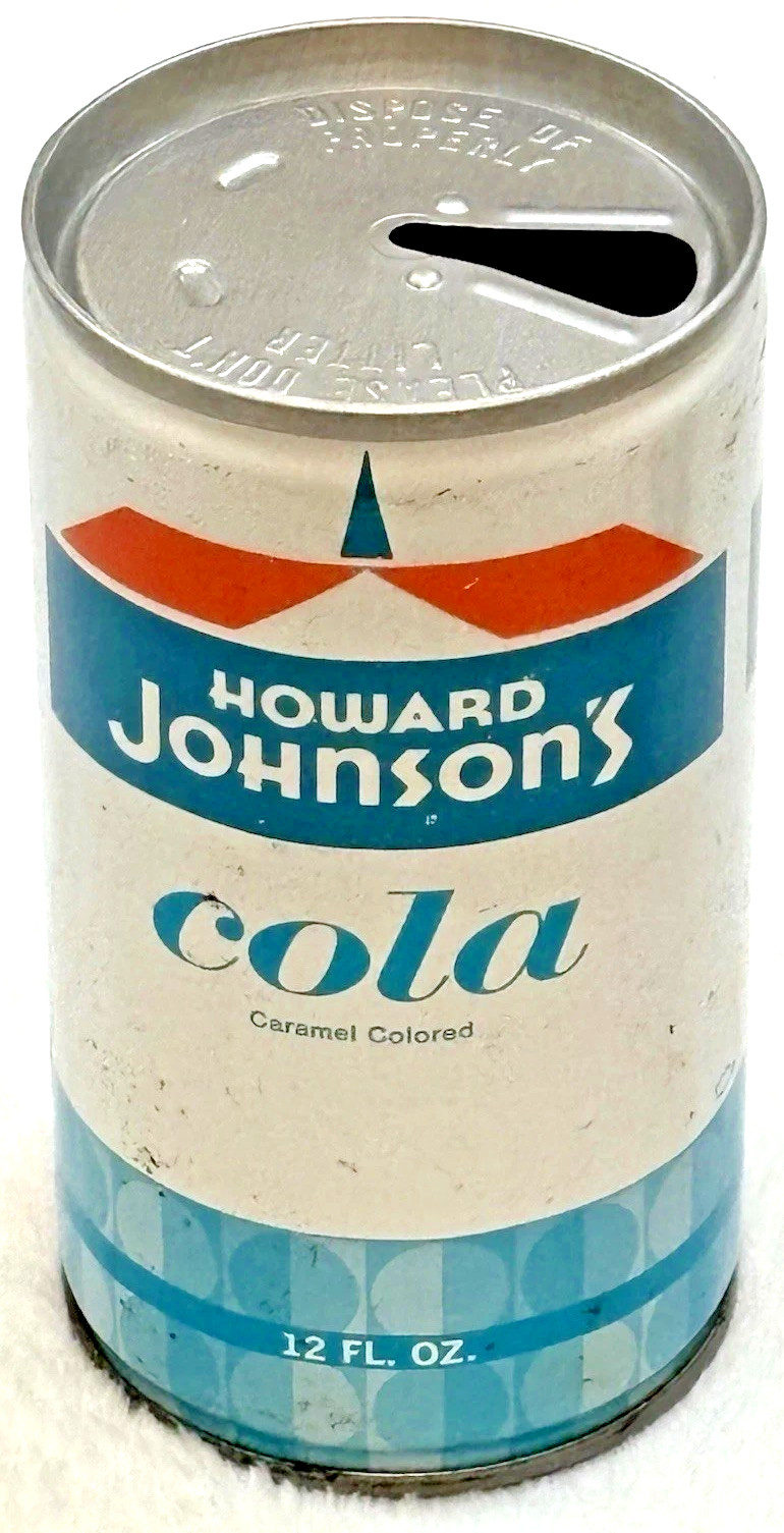 1970's Howard Johnson’s-Caramel🍺Cola-Boston, Mass.-12 oz-Steel Soda-Pop Can