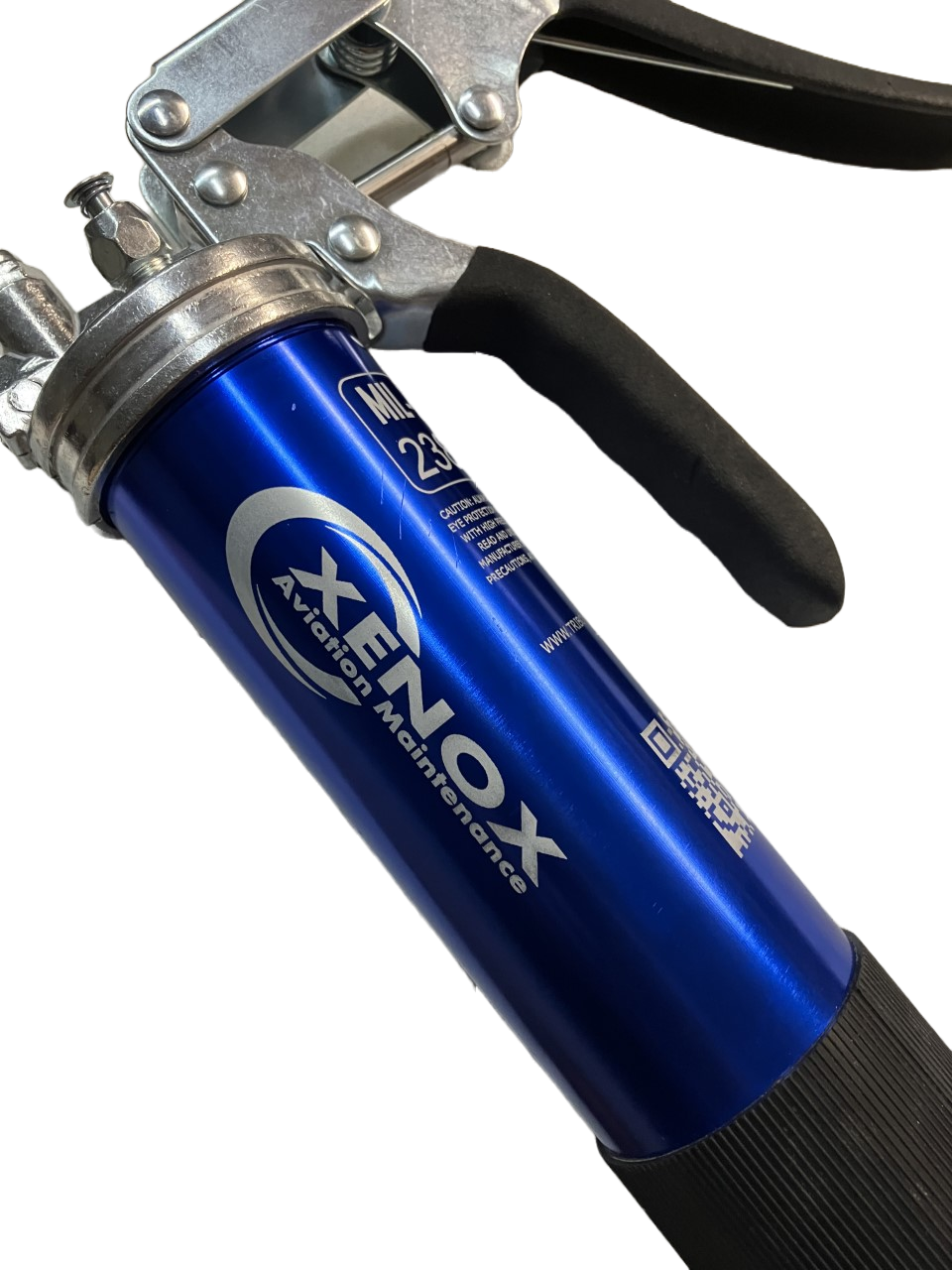 Aviation, A&P 5000 PSI Pistol Grip Anodized Grease Gun MIL-SPEC Inscribed.