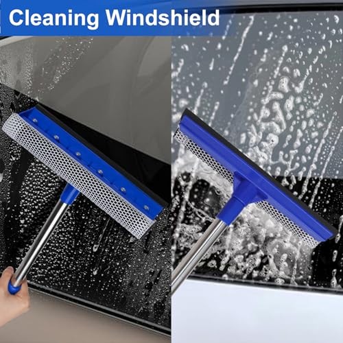 Car Windshield Squeegee wtih 15-23inch Handle, Car Window Cleaning Tool