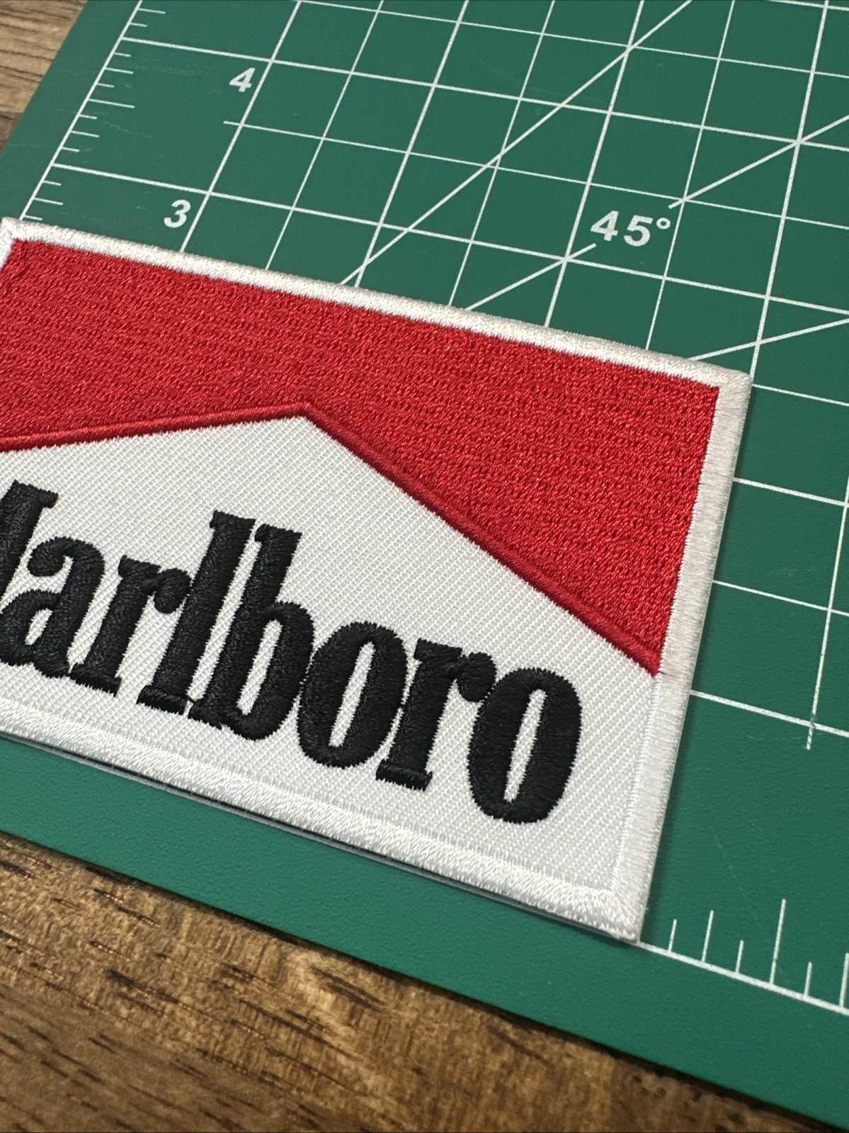 Iron-on Patch Marlboro 4” X 2.5” - High Quality