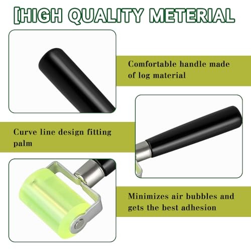 HAOBO Auto Car Audio Sound Deadening Application Rolling Wheel Roller, Green