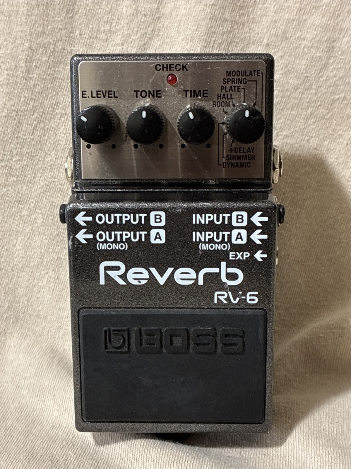Used Boss RV-6 Digital Reverb Guitar Effects Pedal