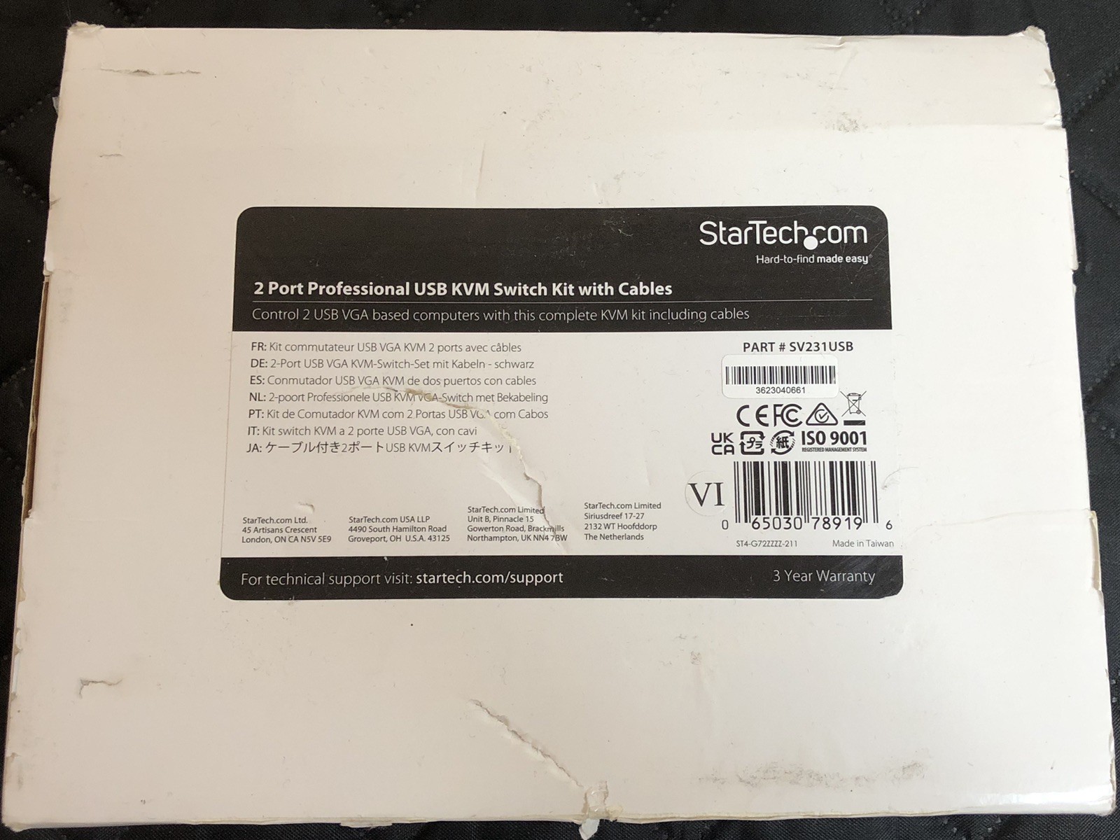 StarTech.com (SV231USB) 2-Ports External KVM switch USB