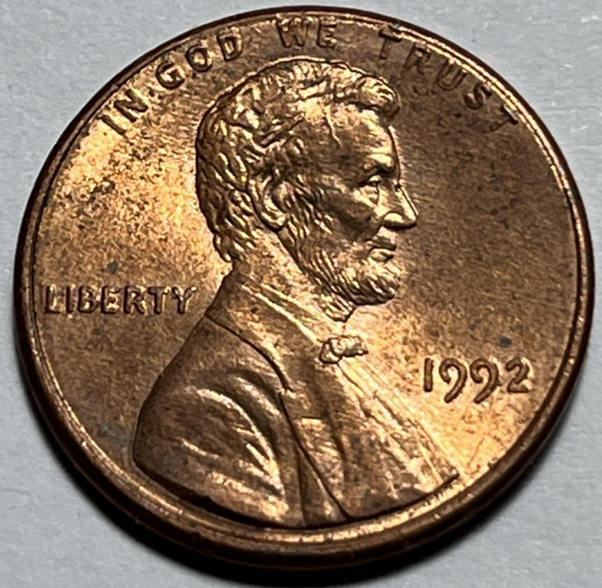 1992 Lincoln Penny Errors DDO Doubling In Date