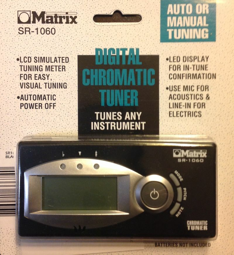 NEW MATRIX SR-1060 DIGITAL CHROMATIC GUITAR TUNER
