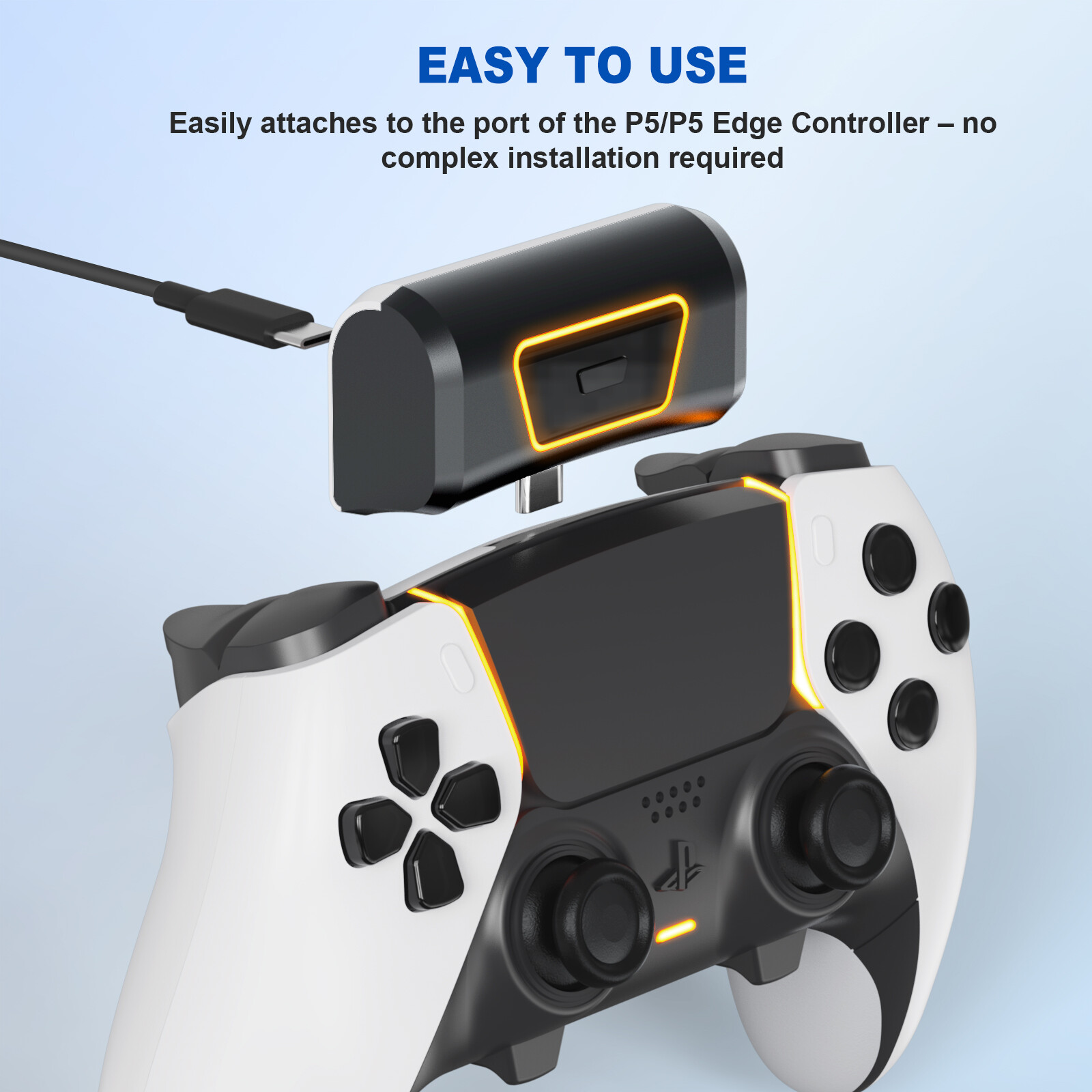 1900mAh Wireless Game Controller Charger Rechargeable Battery For PS5 Gamepad