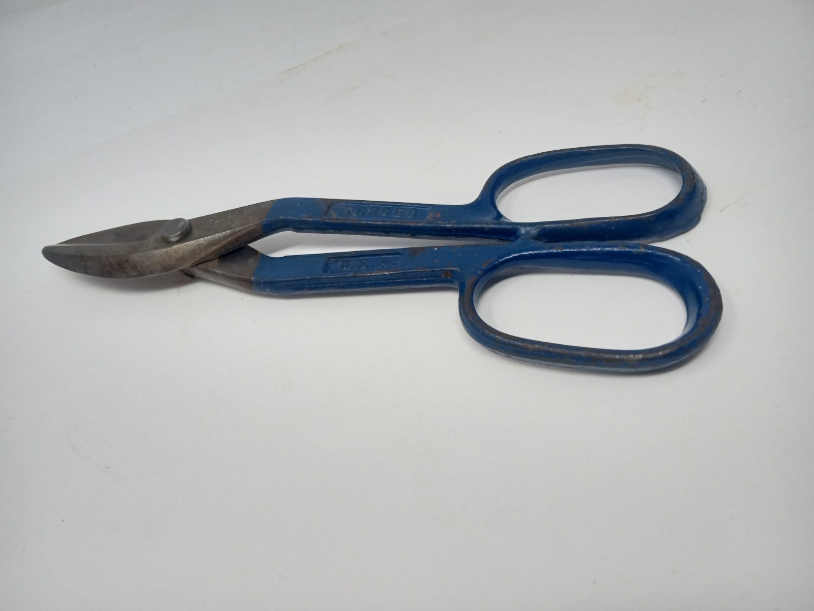 Vintage Blue Bird 010 Tin Snips Metal Shears Cutters 10 Inch USA