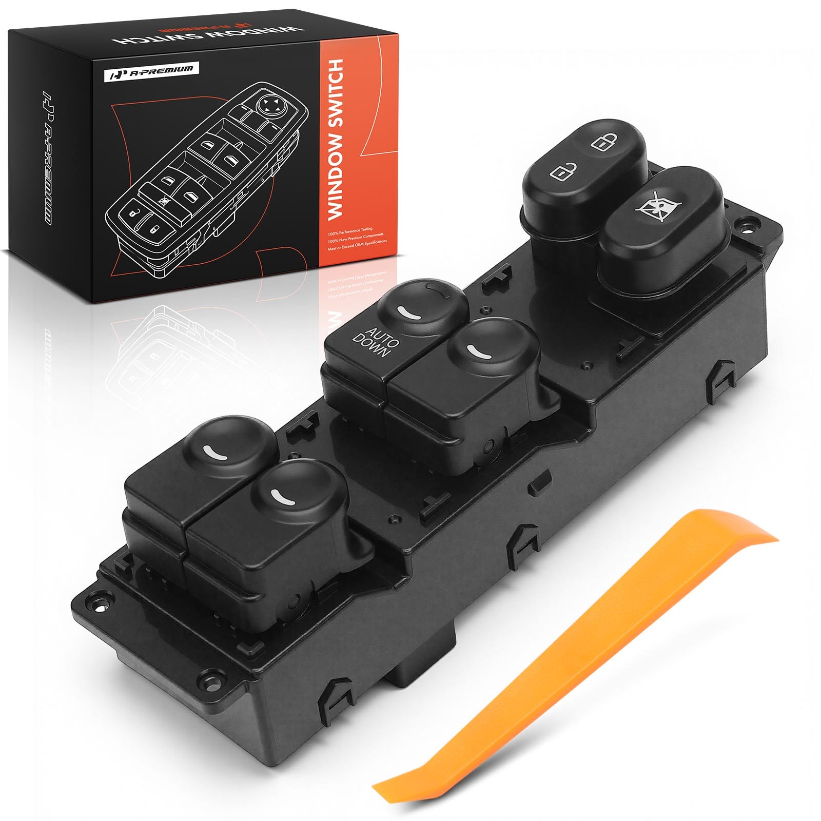 A-Premium Front LH Power Window Switch for Hyundai Accent 14-17 Hatchback Sedan