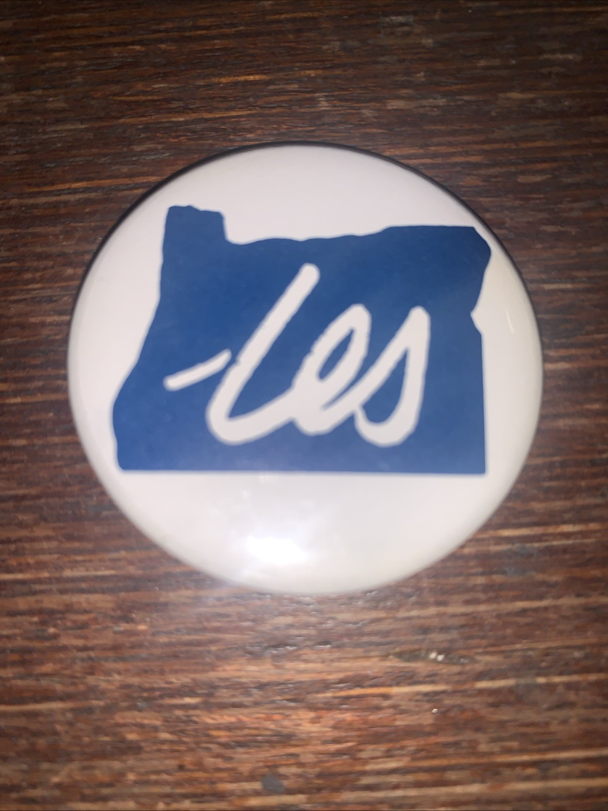 Les AuCoin Oregon 1.75 Inch Political Campaign Pinback Button