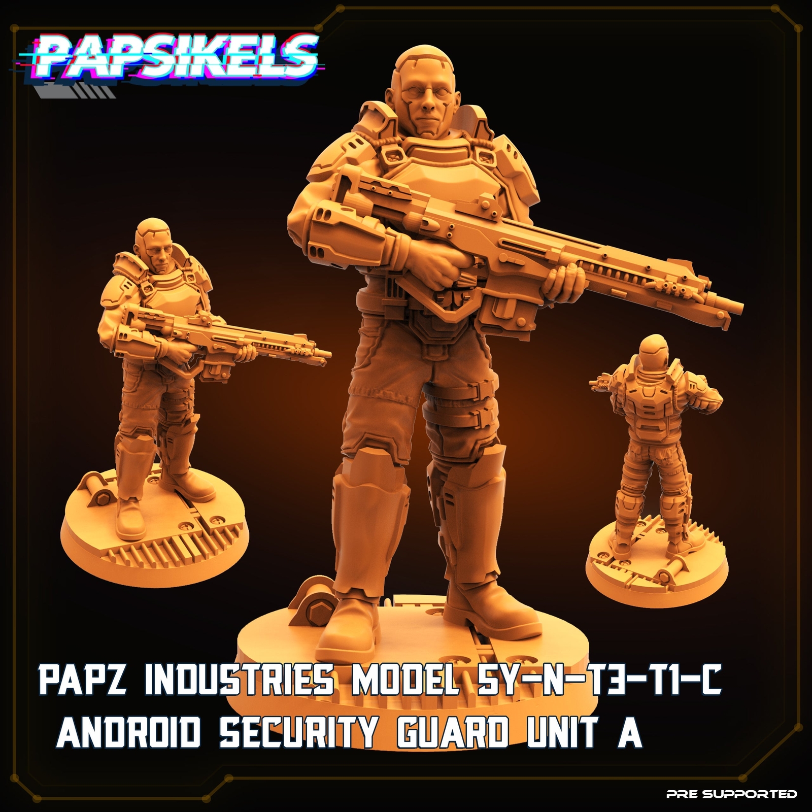 SY-N-T3-T1-C Android Security Guard Unit A | Sci-Fi Specials | Papsikels | Sci-F