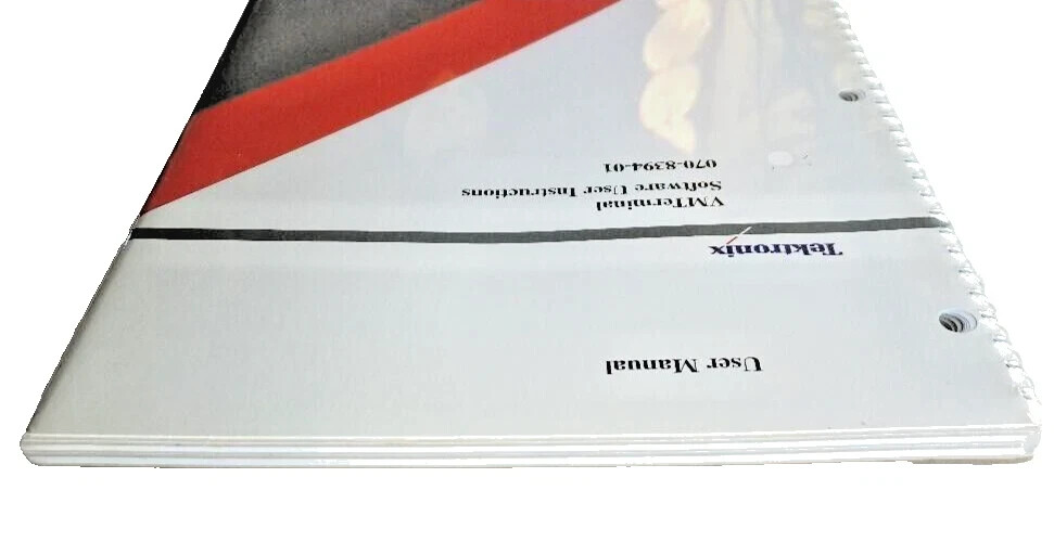 Tektronix USER Manual: VMTerminal Software User Instructions 070-8394-01 NEW NOS