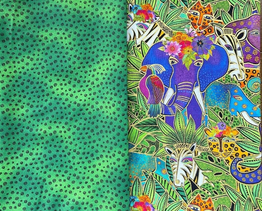 Laurel Burch***EARTH SONG***  TWO HALF YARDS (C)