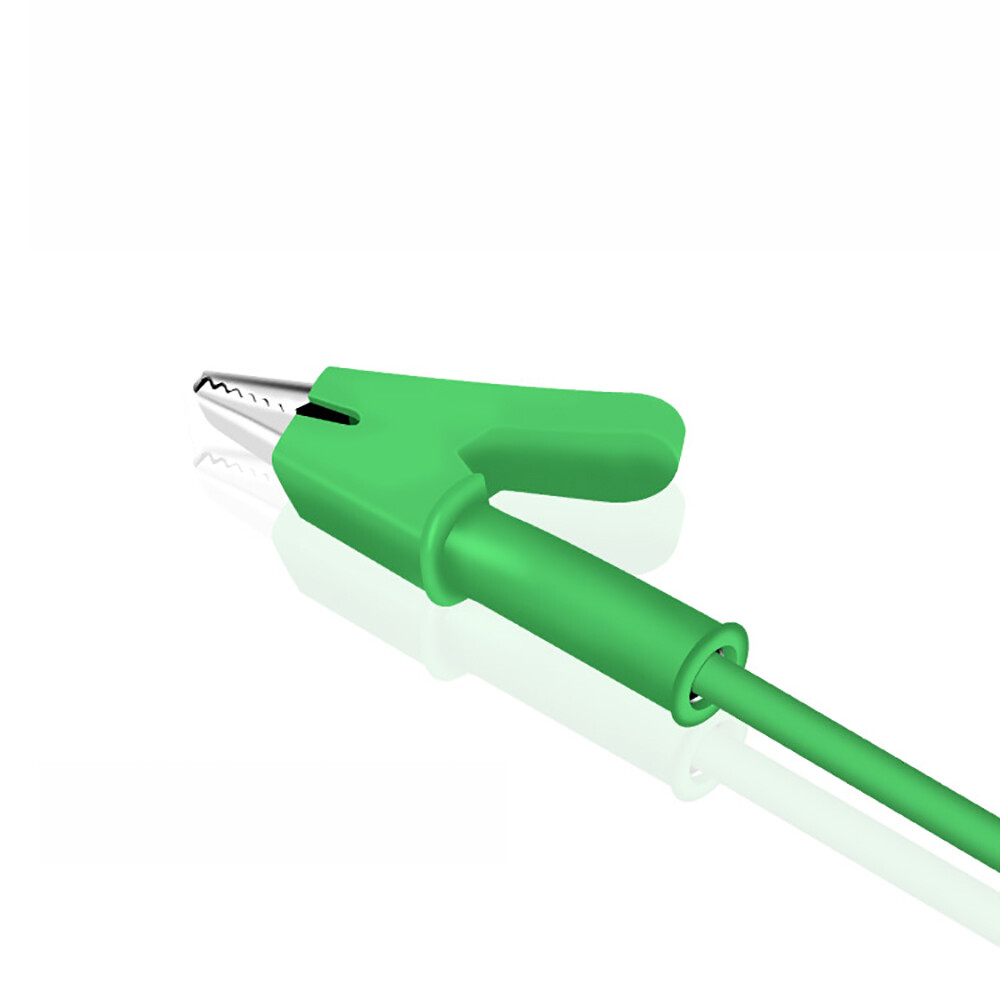 4mm Stackable Banana Plug to Crocodile Alligator Clip Test Leads 1M Cable 15A
