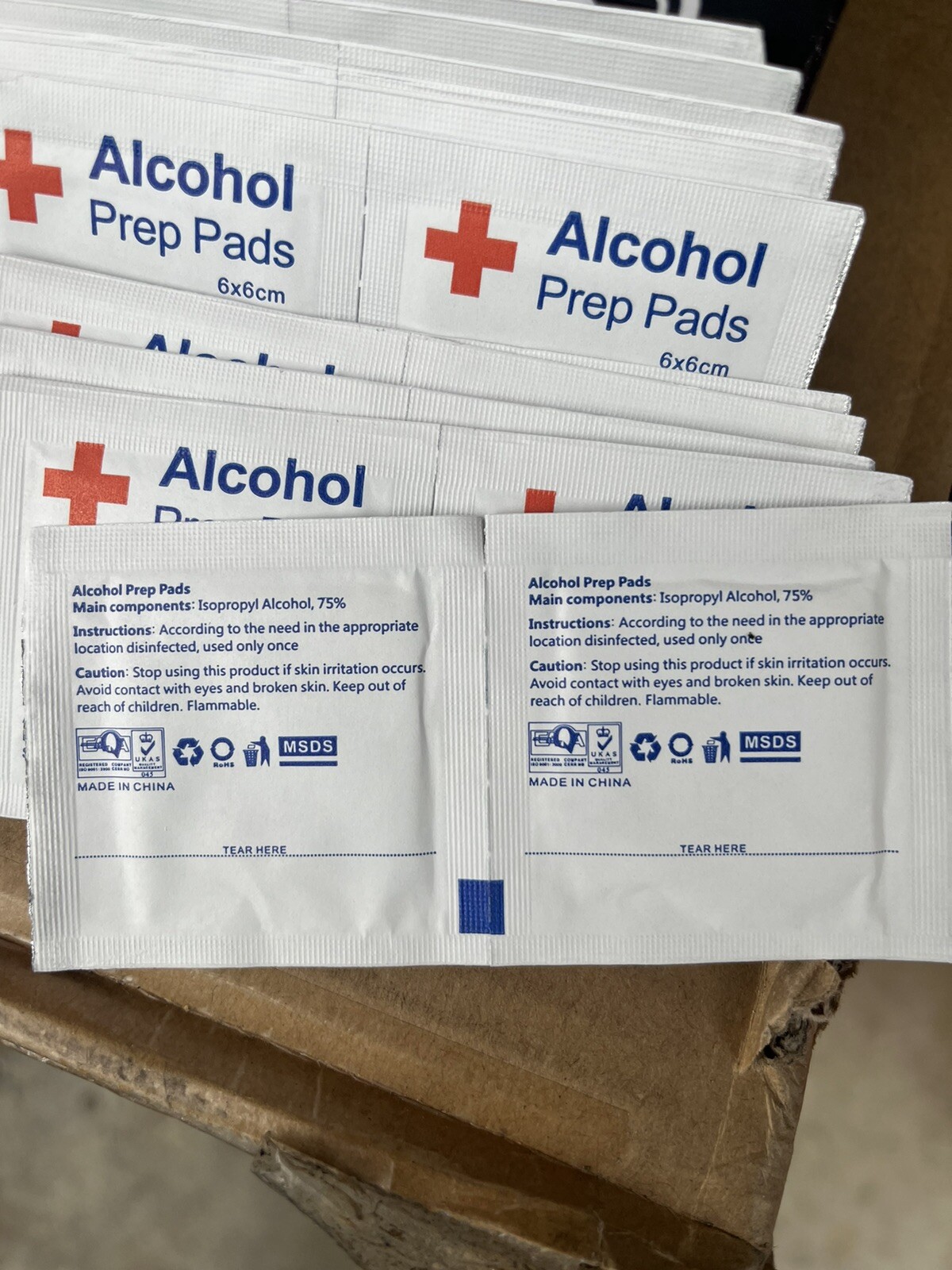alcochol prep pads