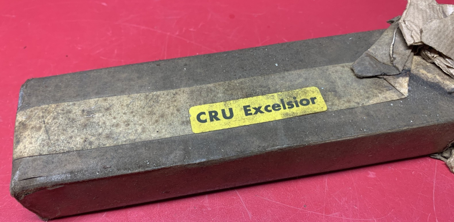 Lot of 2 CRU Excelsior 1-1/8"x 1-1/8"x 8" HSS Lathe Tool Bits Sweden Knife Maker