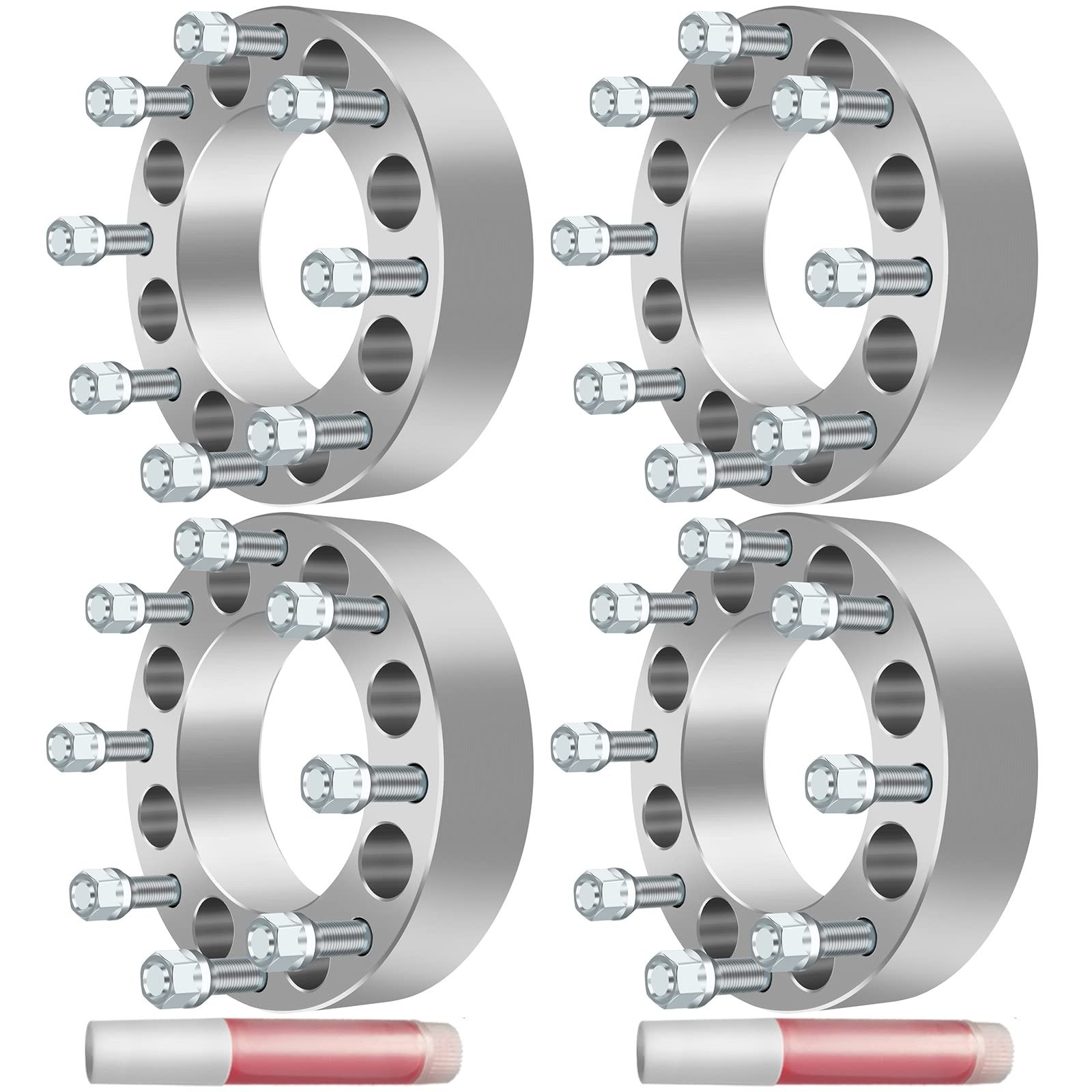 SCITOO 4X 8 Lug 50mm 2" Wheel Spacer Adapters 8x6.5 to 8x180 126.15mm 14x1.5 ...