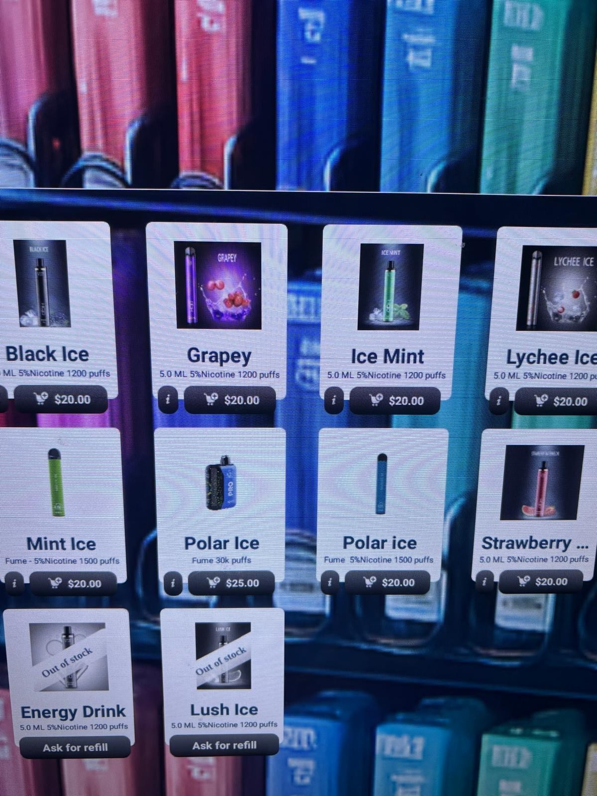 vending machines for sale with card reader