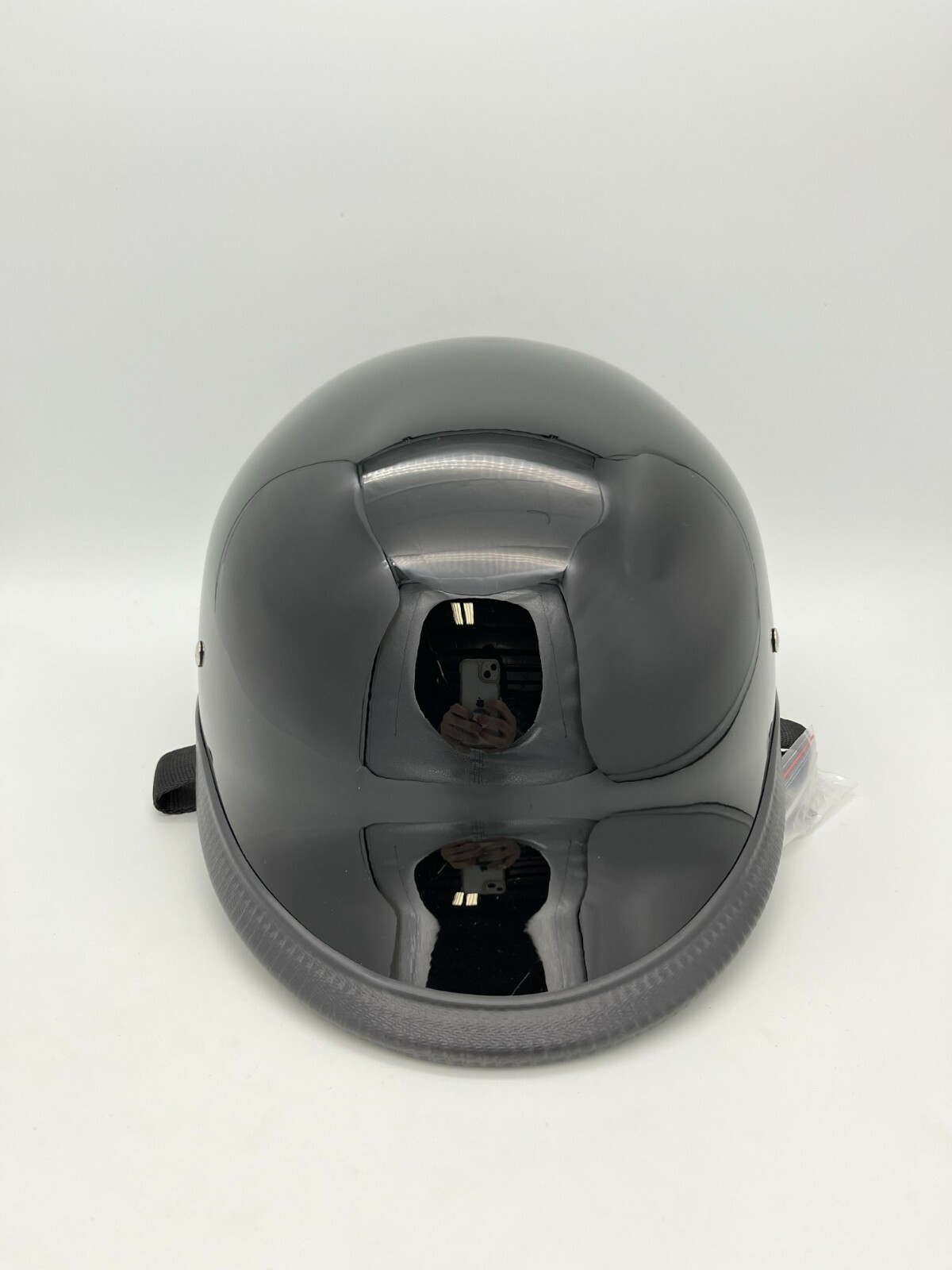 Daytona Hawk 1/2 Shell Helmet Quick Release Gloss Black Large Open Box