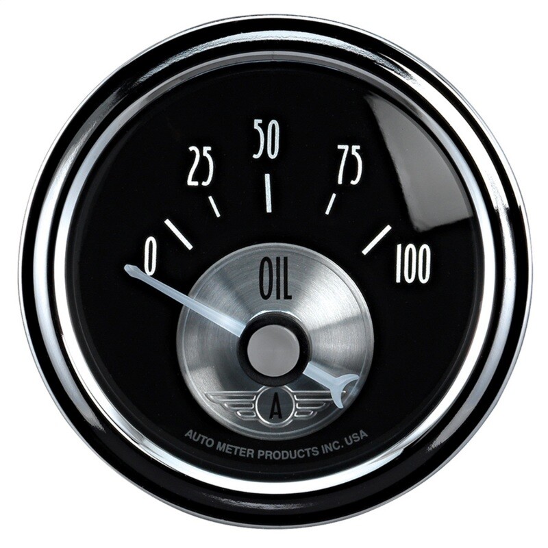 Autometer Prestige Series 52mm 0-100 PSI Short Sweep Electronic Oil Pressure