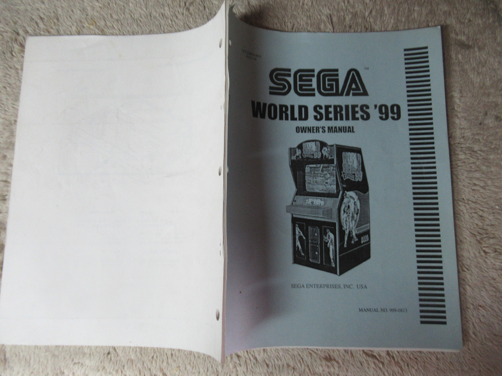 world series 99  dedicated sega naomi  GAME MANUAL